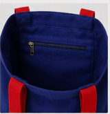 Bolso interno com zíper da totebag